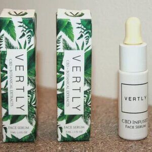 2 x VERTLY Essential Nutrients Face Serum Travel Size 0.1oz / 3mL plant based